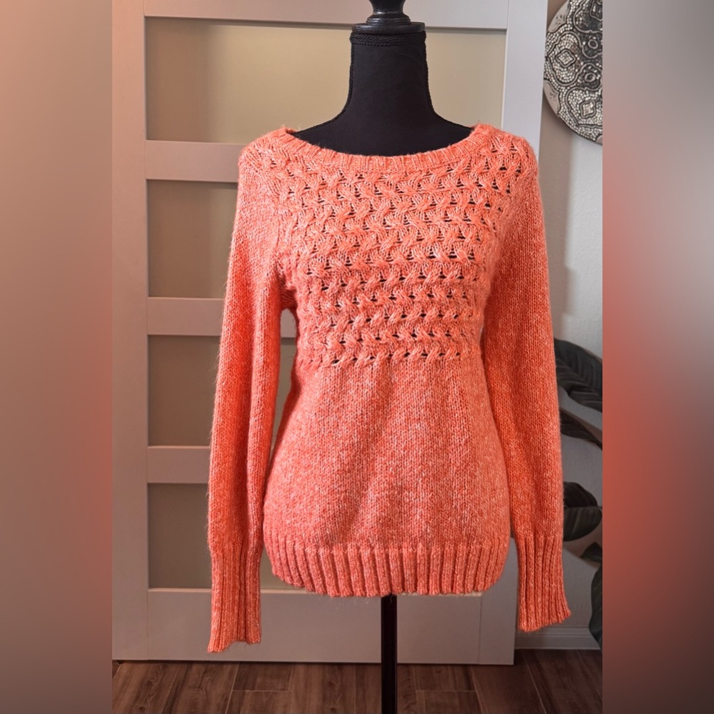 St. John's Bay Vibrant Orange Crew Neck Sweater